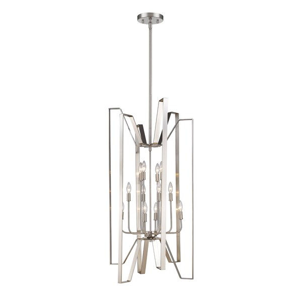 Z-Lite Marsala 12 Light Pendant, Brushed Nickel 4000-12BN - main
